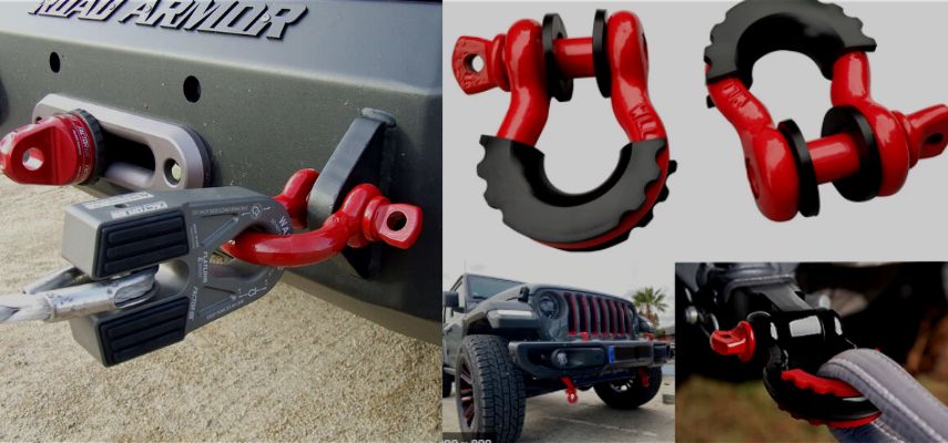 difference between winch shackle and hook