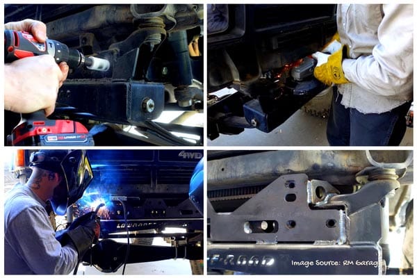 Cutting &amp; Welding to build a winch bumper