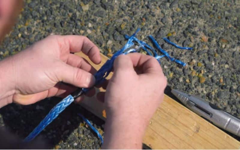 Splicing the Winch Rope